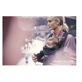 Marsupiu anatomic Move pentru bebelusi BabyBjorn Antracit 3D Mesh