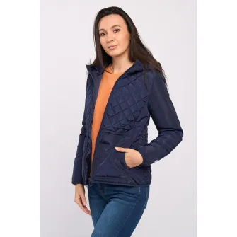 Lee Cooper, Jacheta cu gluga si buzunare oblice, Bleumarin, XS