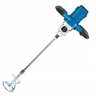 Amestecator vopsea/mortar Scheppach PM1400 5907805901, 1600 W, 760 RPM, 130 V, M14 filet racord, 115 mm diametru amestecator, 575 mm lungime amestecator maxima, 2 amestecatoare elicoidale, 2 tije prelungitoare, 2 chei fixe, 2 carbuni rezerva