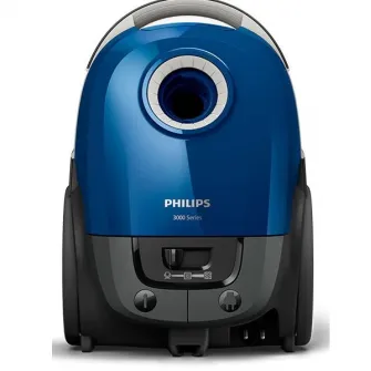 Aspirator cu sac PHILIPS Series 3000 XD3110/09, 3l, 650W, 79 dB, Albastru-Negru