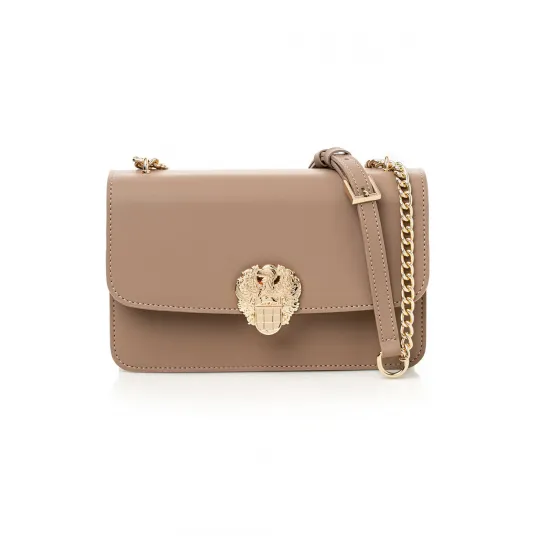 Vince Camuto, Geanta crossbody de piele ecologica, Camel