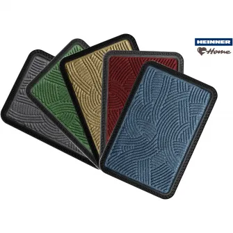Covoras intrare Heinner Home, margine cauciucata, antiaderent, 40 x 60 cm, verde
