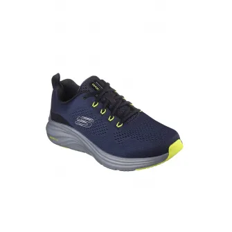 Skechers, Pantofi sport de plasa cu logo Vapor Foam, Verde lime, Bleumarin, 42
