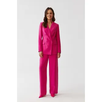 Tatuum, Sacou cu doua randuri de nasturi Ada, Fucsia, 44