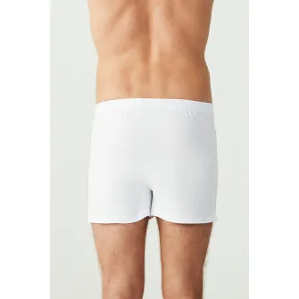 U.S. Polo Assn., Boxeri din bumbac cu talie medie, Alb, L