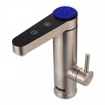 Incalzitor apa instant, N'oveen, Inox, Argintiu/Negru