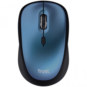 Mouse wireless silentios Trust Yvi+ ECO, 800-1600 DPI, albastru
