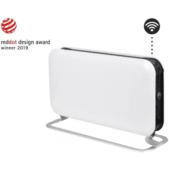 Convector portabil Mill CO1200WIFI3, 1200 W, Wi-Fi, Millheat App, Bluetooth, Display LED, Termostat, 25 mp, Alb