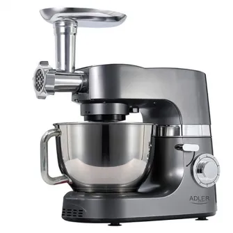Robot de bucatarie planetar Adler AD 4221, XXL 4 in 1, 2200 W, capacitate 7 L, mod Pulse, 4 functii, inox