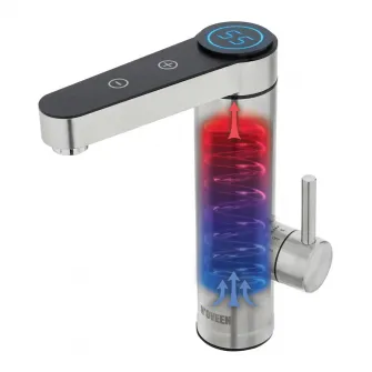 Incalzitor apa instant, N'oveen, Inox, Argintiu/Negru