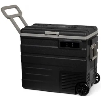 Lada frigorifica electrica Steamy-E Roller, compresor, 12/24V, 110-240V, 65 litri, negru/gri
