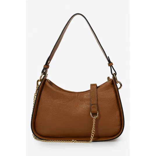 Massimo Castelli, Geanta crossbody de piele, Maro