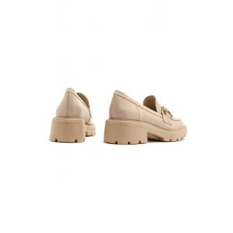 RYЕЃKO, Pantofi loafer de piele Sisi, Auriu, Bej, 40