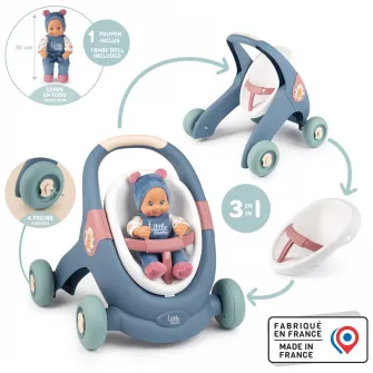 Antepremergator Little Smoby, 3 in 1, cu papusa
