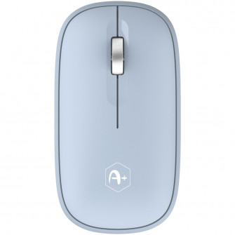 Mouse office A+ wireless, 1200 dpi, silent switch, metalic scroll, blue