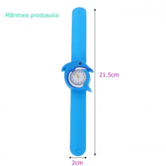 Set de 2 ceasuri de cuart pentru copii, silicon, balena din desene animate, forma de rechin, numere, potrivite pentru multe ocazii, petrecere de aniversare, petrecere de ziua copiilor sau alte adunari, multicolor