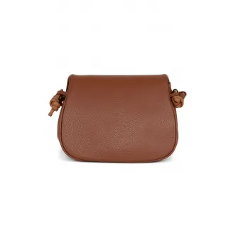 Anna Morellini, Geanta crossbody din piele cu aspect texturat, Maro scortisoara