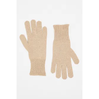 ARMANI EXCHANGE, Manusi din amestec de casmir si lana cu aspect stralucitor, Auriu, 17-18 CM