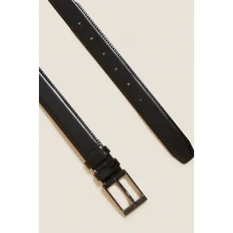 Marks & Spencer, Curea de piele, Negru, 102
