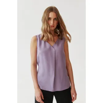 Tatuum, Bluza cu decolteu cache-coeur, Lila, 40