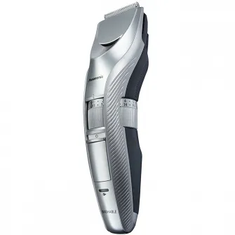 Trimmer pentru barba si par corporal Panasonic ER-GC71-S503, 39 de trepte de ajustare intre 1 si 20 cm, Argintiu
