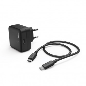 Incarcator retea, Hama, USB Type-C, PD, 3A, Negru