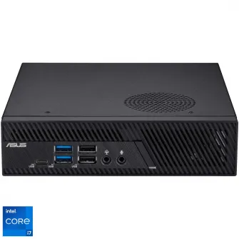 Mini PC Asus PB63 cu procesor Intel® Core™ i7-13700 pana la 5.1 GHz, 16GB DDR5, 512GB SSD, Intel® UHD Graphics, No OS, Negru