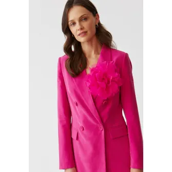 Tatuum, Sacou cu doua randuri de nasturi Ada, Fucsia, 44