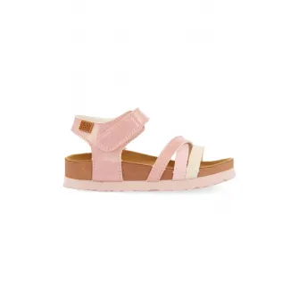 Gioseppo, Sandale de piele ecologica cu velcro Capiata, Roz, 28 EU