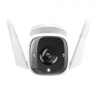 Camera supraveghere pentru exterior smart, TP-Link Tapo C310,conexiune Wi-Fi sau prin cablu, Night Vision, Detecteaza miscari si trimite notificari, Alarma sonora si luminoasa, Functie Two-Way Audio, Control Vocal, 3MP