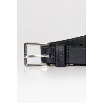 Heavy Tools, Curea de piele cu o curea metalica, Rosu inchis, Bleumarin, 95