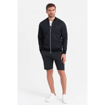 OMBRE, Trening din amestec de bumbac cu buzunare laterale, Bleumarin, S