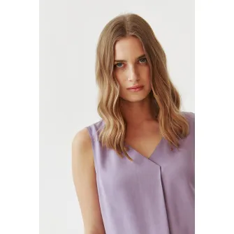 Tatuum, Bluza cu decolteu cache-coeur, Lila, 40