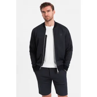 OMBRE, Trening din amestec de bumbac cu buzunare laterale, Bleumarin, S