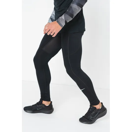 Nike, Colanti cu Dri-FIT pentru fitness, Negru, S