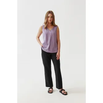 Tatuum, Bluza cu decolteu cache-coeur, Lila, 40