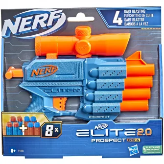 Blaster Nerf Elite 2.0 - Prospect Qs 4, 8 proiectile