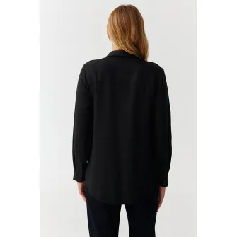 Tatuum, Camasa de lyocell cu maneci lungi, Negru, 40