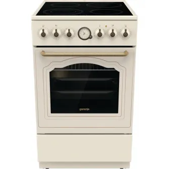 Aragaz cu baza ceramica, Gorenje, 70L, 4 arzatoare pe gaz, clasa energetica D, Bej