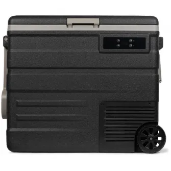 Lada frigorifica electrica Steamy-E Roller, compresor, 12/24V, 110-240V, 65 litri, negru/gri