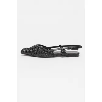 Tosca Blu, Balerini din piele ecologica Diletta, Negru, 36