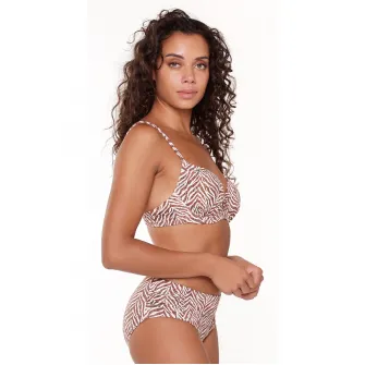 LingaDore, Slip hipster cu animal print, Multicolor, 38