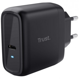 Incarcator retea Trust MAXO PD 65W, 1XUSB-C, cablu 2m USB-C inclus, Negru