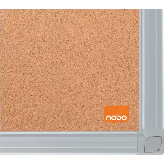 Panou NOBO Essentials, pluta, 90x60 cm, rama aluminiu, natur