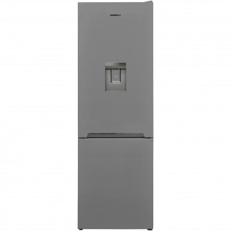 Combina frigorifica Heinner HC-V2701SWDE++, 268 l, Less Frost, Clasa E, Dozator apa, Control mecanic, Iluminat LED, H 170 cm, Argintiu