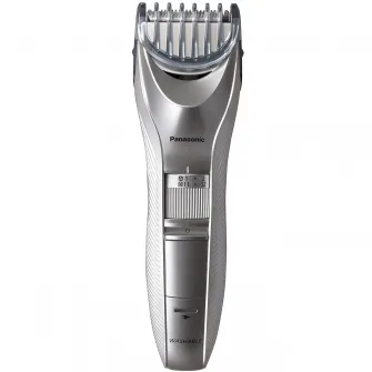 Trimmer pentru barba si par corporal Panasonic ER-GC71-S503, 39 de trepte de ajustare intre 1 si 20 cm, Argintiu