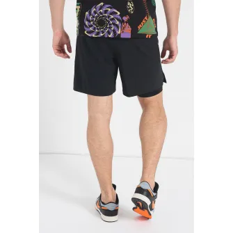 Nike, Pantaloni scurti cu tehnologie Dri-Fit pentru fitness Unlimited, Negru stins, 2XL