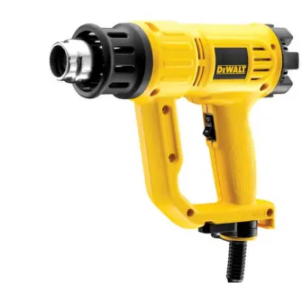 Suflanta cu aer cald DeWalt D26411, 1800 W, 450 l/min debit aer, 600В°C temperatura maxima + duza conica + duza lata in forma de coada de peste