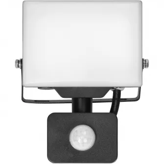 Proiector LED Adviti Porto S AD-NL-6463BLR4, cu senzor de miscare, 20W, LED SMD, 1600 lm, IP44, 4000K, Aluminiu, Negru
