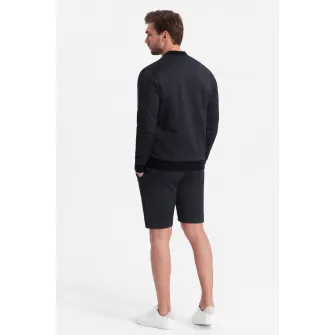 OMBRE, Trening din amestec de bumbac cu buzunare laterale, Bleumarin, S